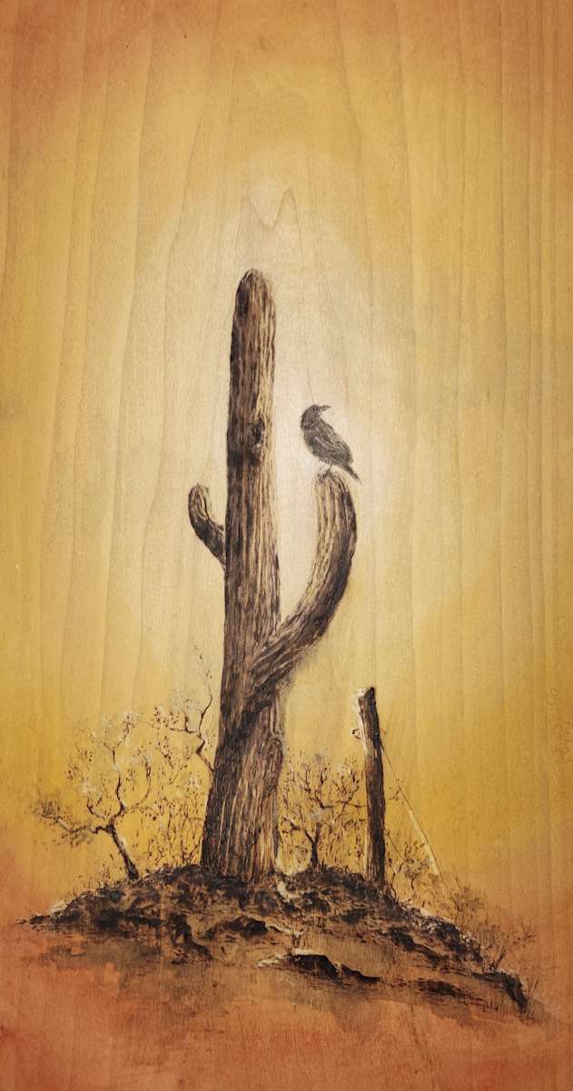 Cactus Raven by Joy Grant 