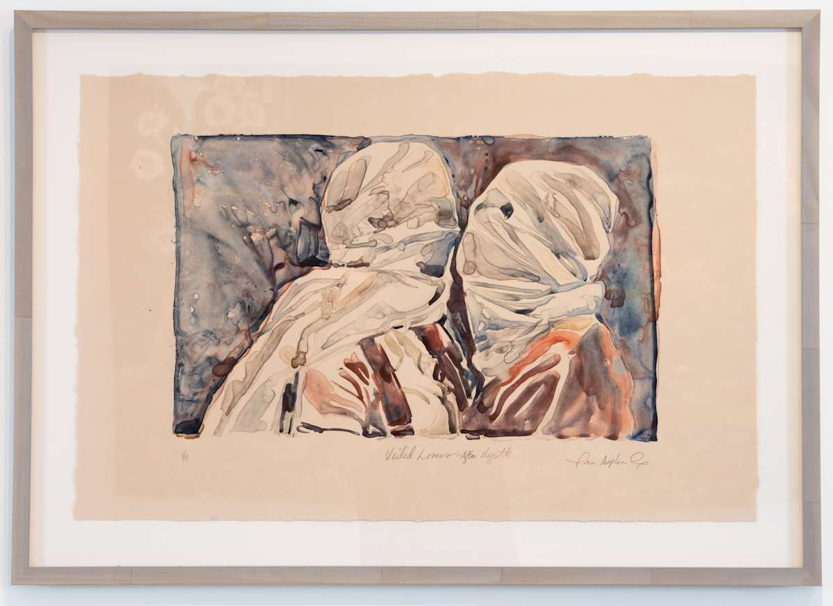Veiled Lovers, After Magritte by Joan Cox 