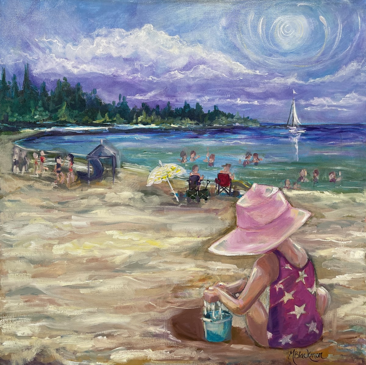 Beach Day Gimli Mb by Michelle Blackmon Artwork Archive