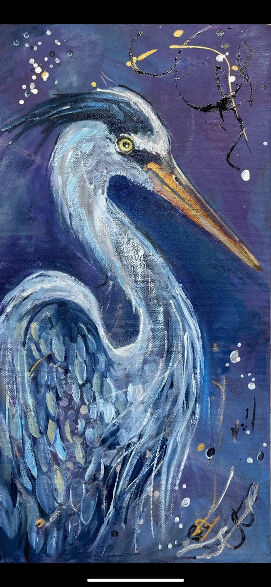 Blue Heron by Michelle Blackmon 