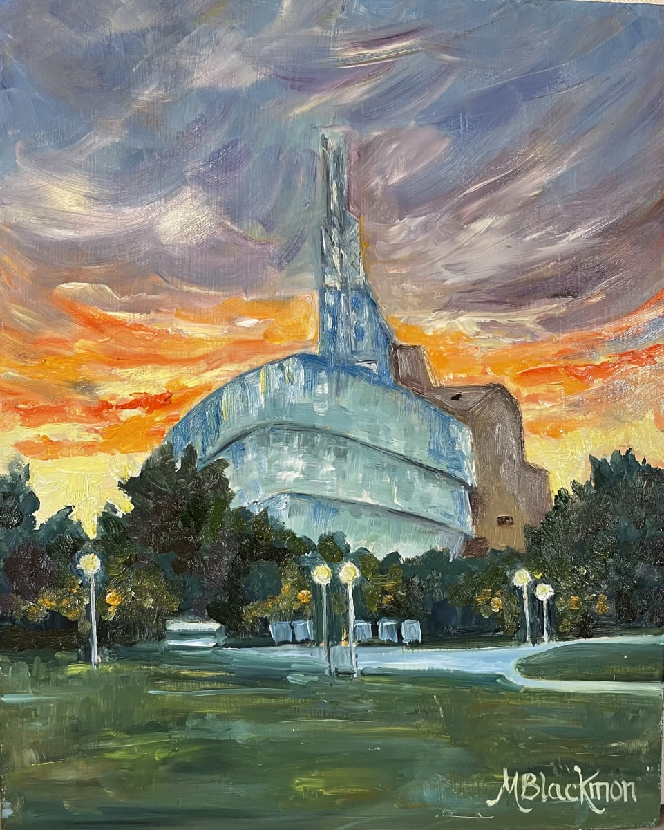 Museum at Sunset by Michelle Blackmon 