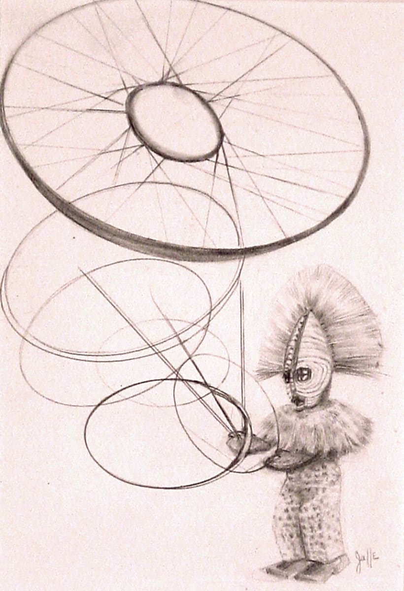 Study for Quest II by Judith Jaffe  Image: Contemplating beliefs