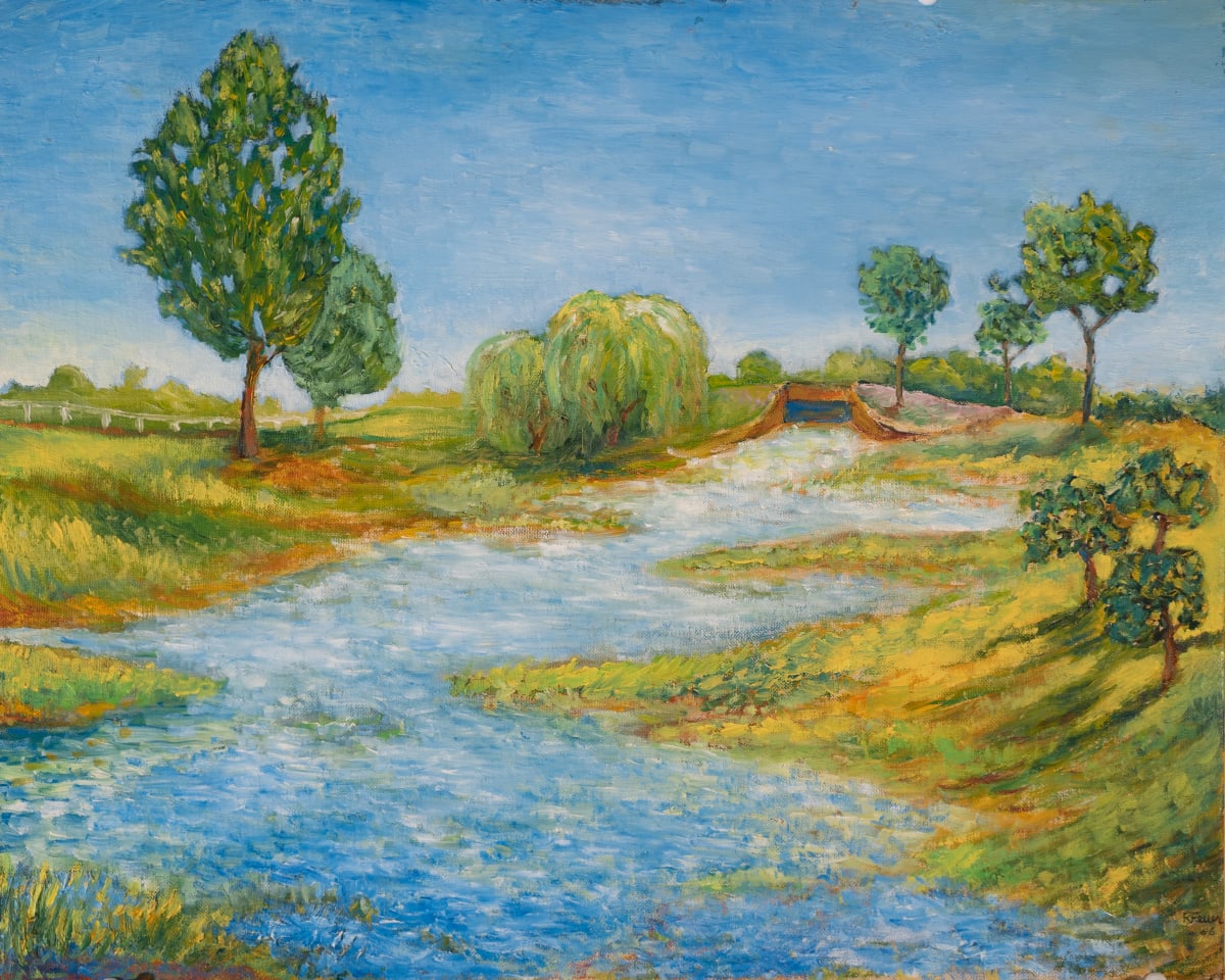 Drainage Ponds at Rosedale, NY by Feuer Art Collection 