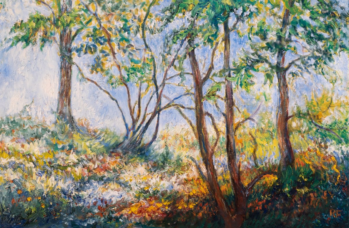 The Forest #2 - Woodmere scene by Feuer Art Collection, Image 1.