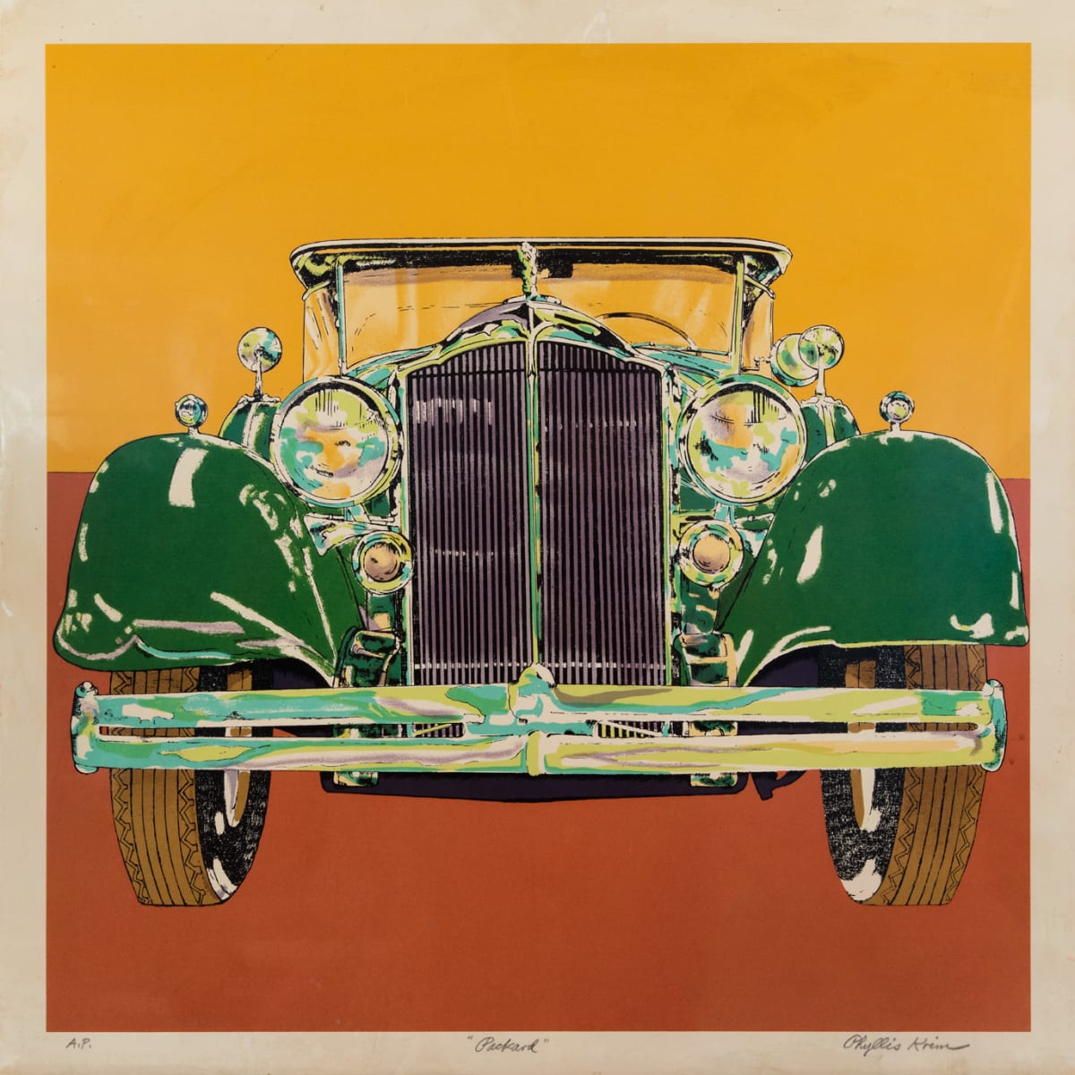 Packard Serigraph by Phyllis Krim 