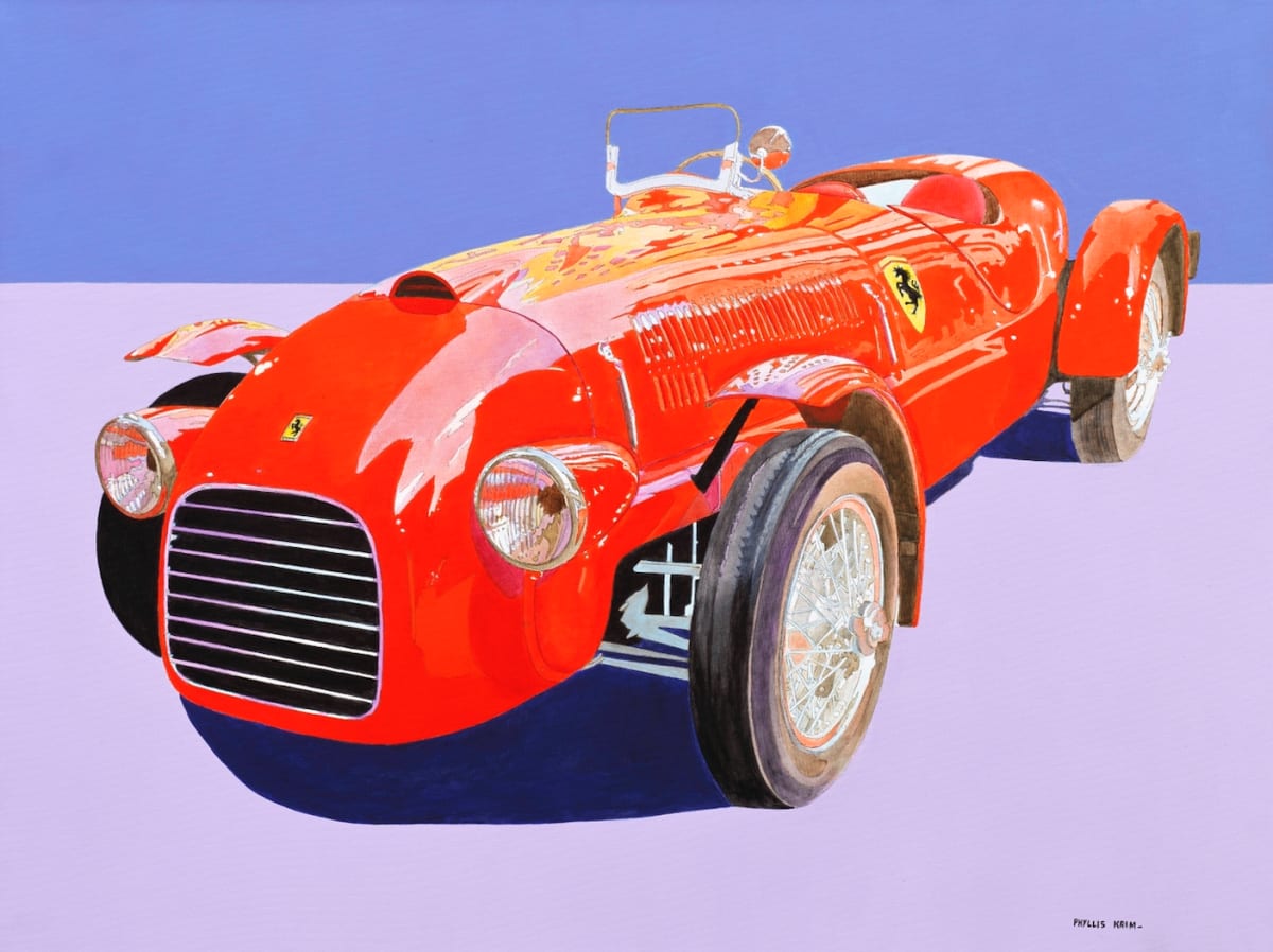 Ferrari Racer 166 SC Rockefeller Center (Red Racer) by Phyllis Krim 