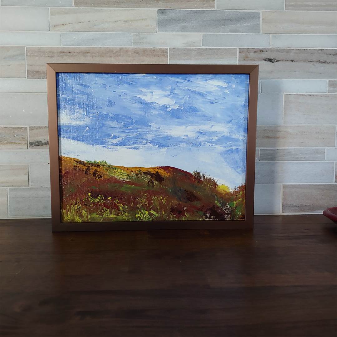 The Foothills IV by Helena Kuttner-Giasson  Image: The Foothills 4 is part of a captivating series inspired by the rolling landscapes of the Midwest.