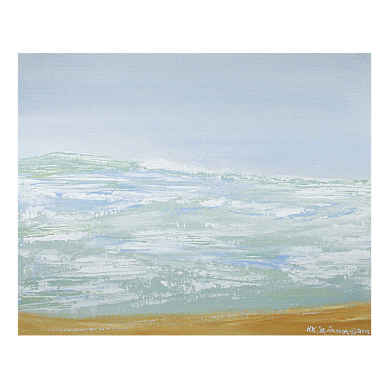 Tropical Wave  Waterscape Painting by Helena Kuttner-Giasson  Image: Tropical Wave  Waterscape Painting