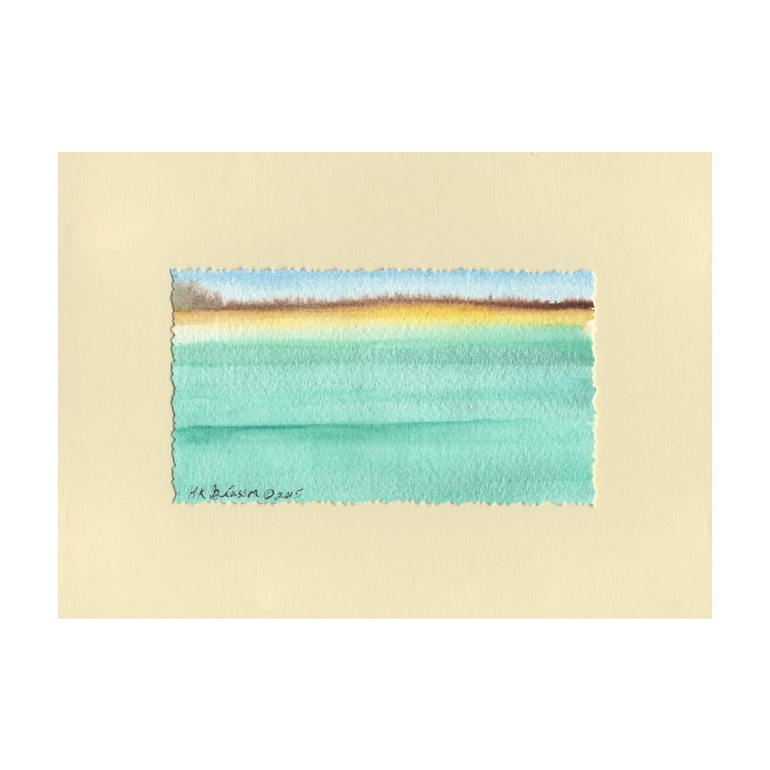 Tropical Flats Waterscape Painting by Helena Kuttner-Giasson  Image: Tropical Flats Waterscape Painting