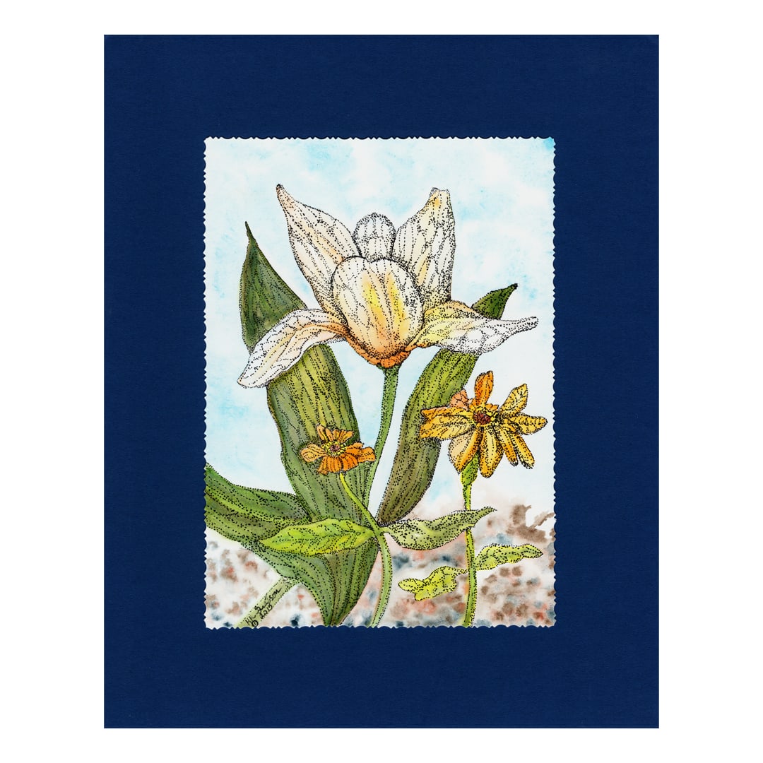 Dutch Tulip Watercolor Floral Painting by Helena Kuttner-Giasson  Image: Dutch Tulip Watercolor Floral Painting