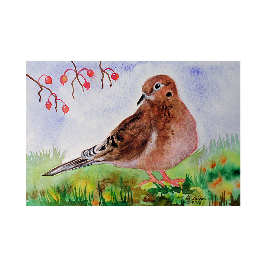 Dove and Berries by Helena Kuttner-Giasson 