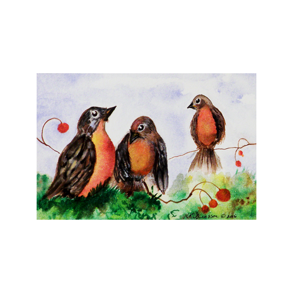 Robin Trio by Helena Kuttner-Giasson 