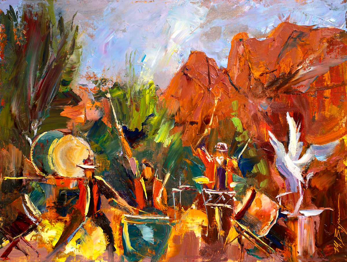 Taiko in the Gardens by MICHELE BYRNE 