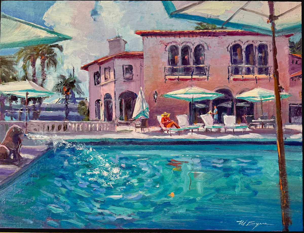 Poolside on the Island by MICHELE BYRNE, Image 2.