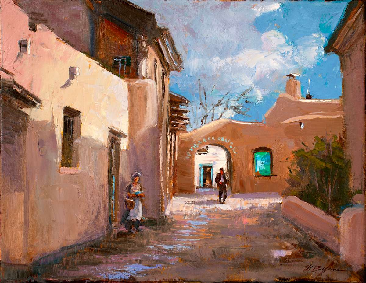 Taos Alleyway by MICHELE BYRNE 