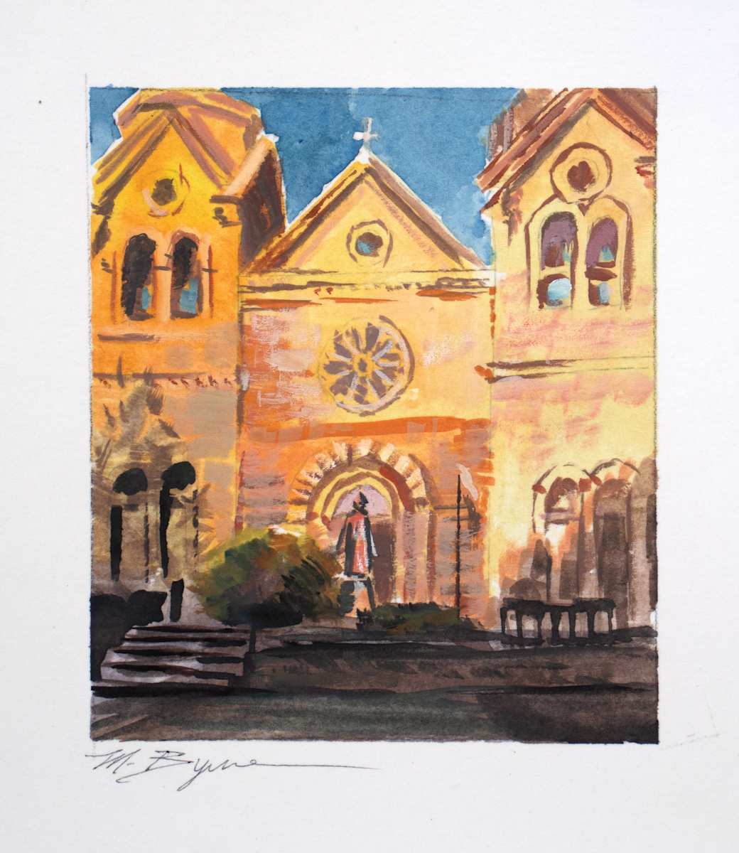 St. Francis Evening Light - Study by MICHELE BYRNE 