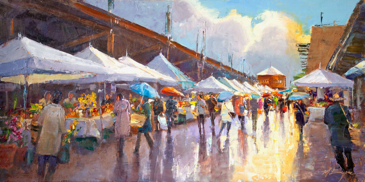 Farmers Market Rain by MICHELE BYRNE 
