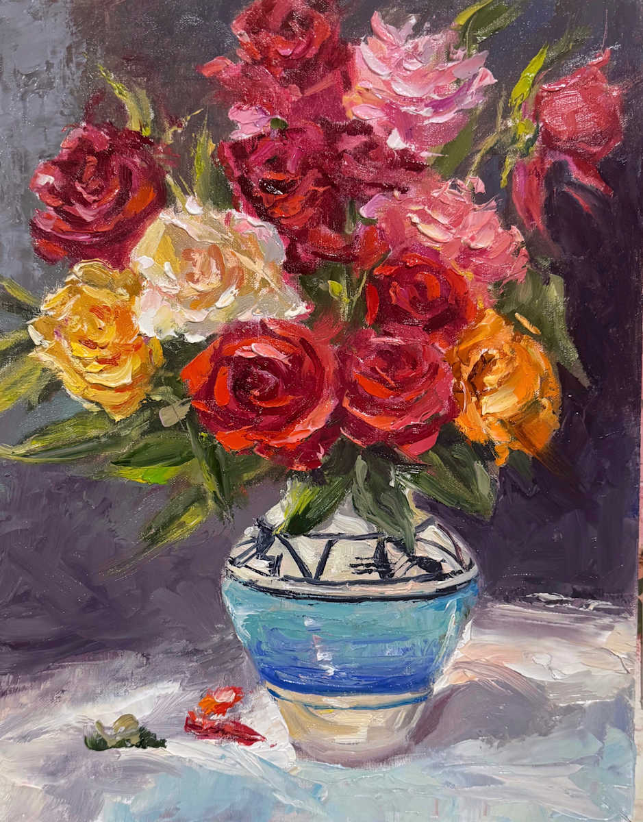 Roses for the Table by MICHELE BYRNE, Image 1.