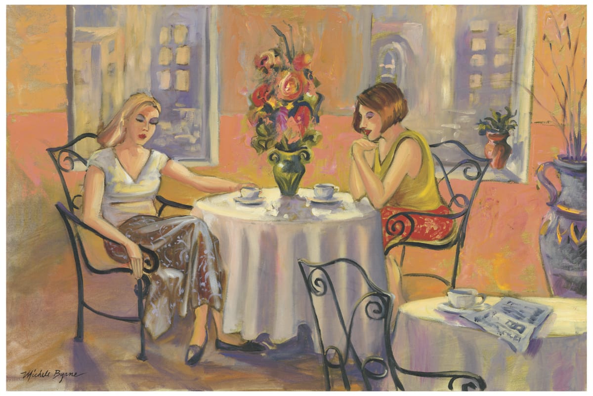 Morning Coffee in the City by MICHELE BYRNE 