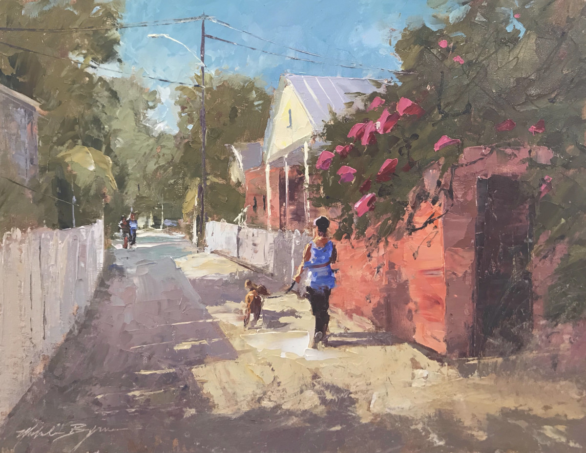 Walking on Poor House Lane by MICHELE BYRNE 