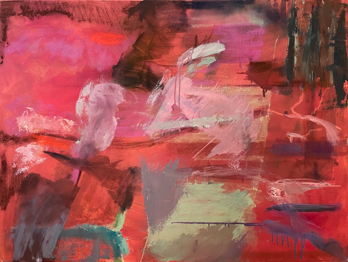 Waiting in Red by Caroline Vu 