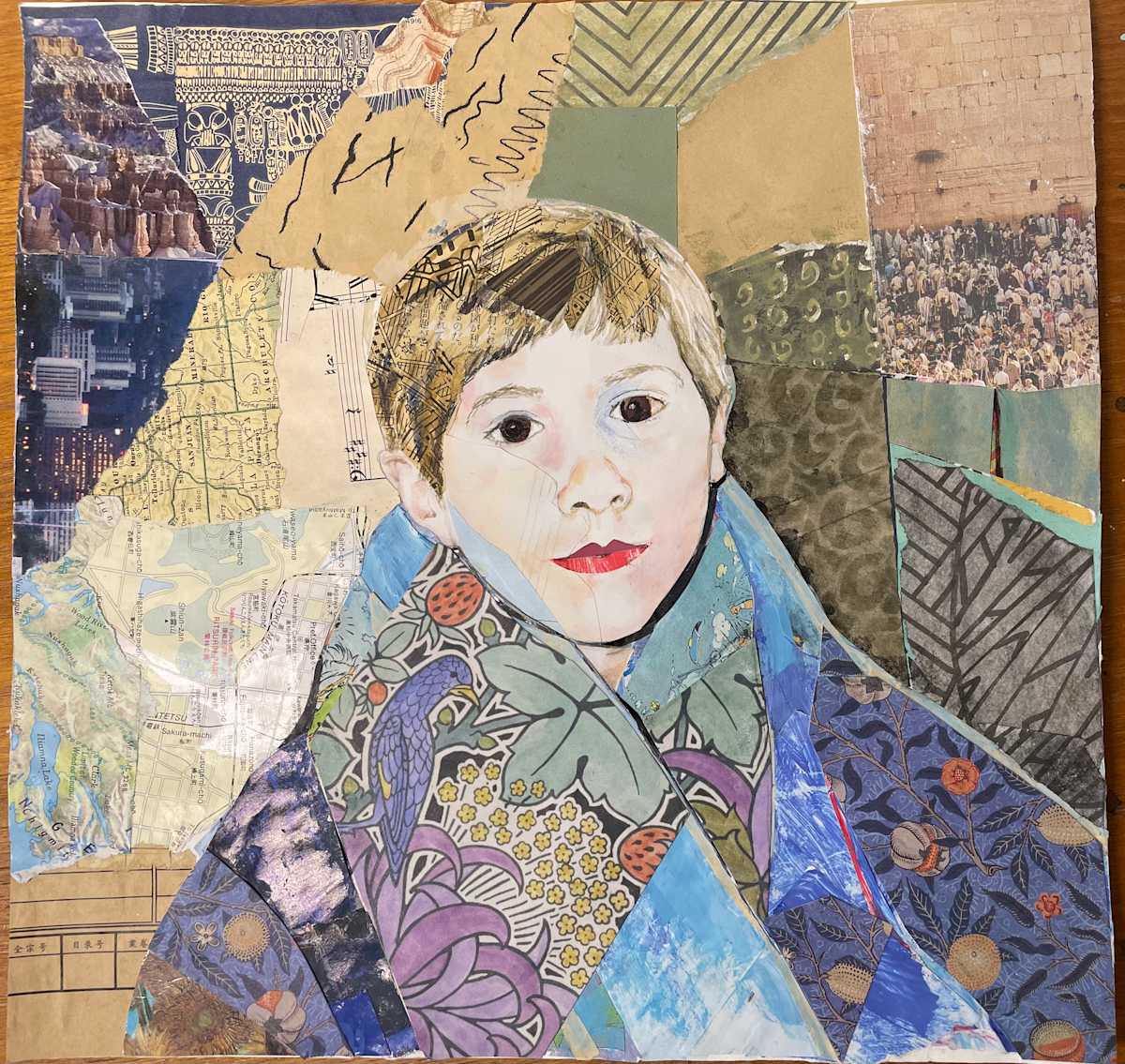 Seth in collage by curtis bay 