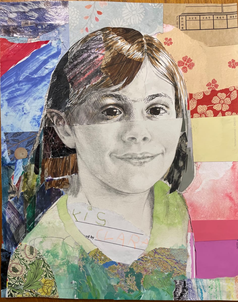 Clara in collage by curtis bay 