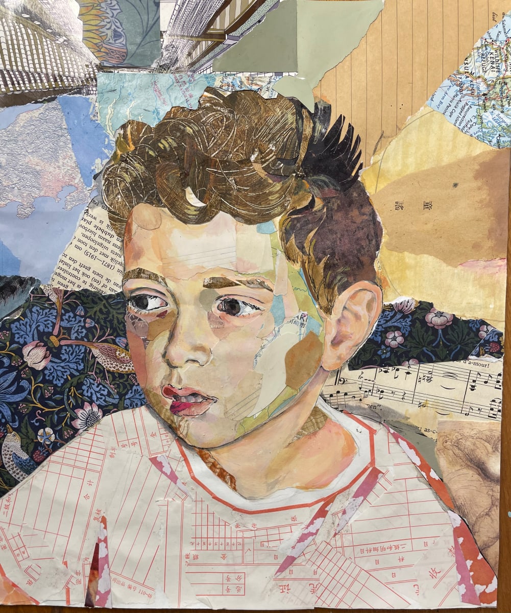 Aidan in collage by curtis bay 