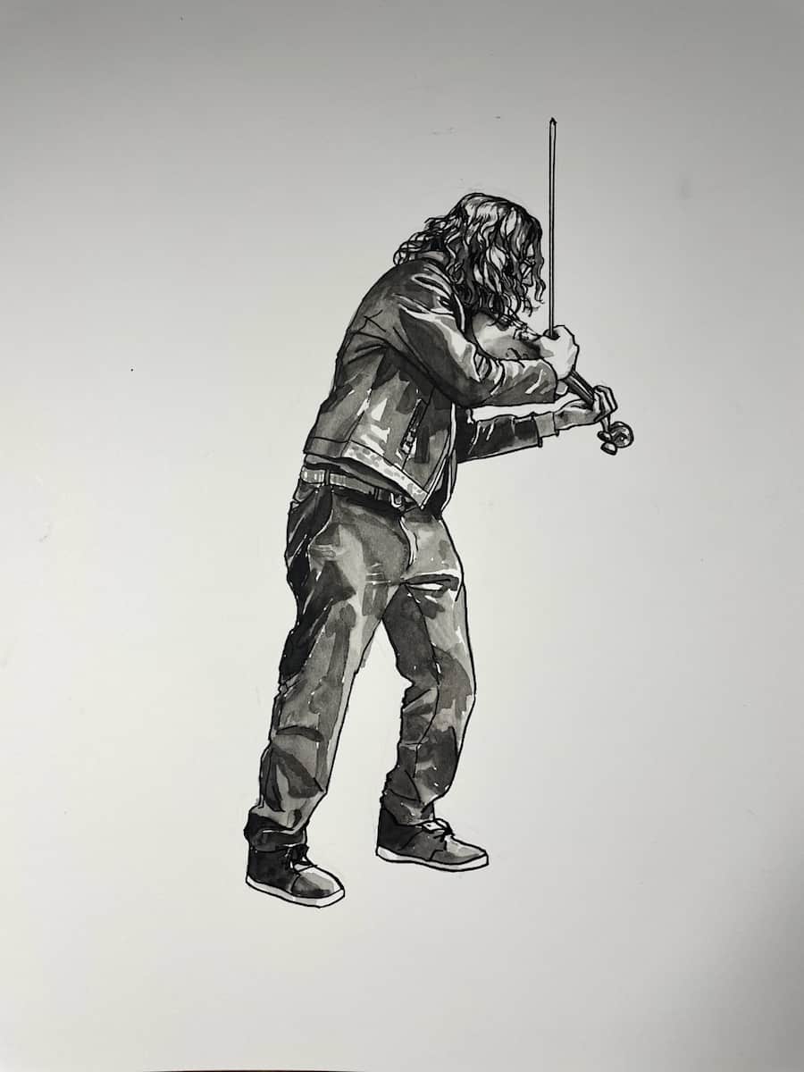 Busking by curtis bay 