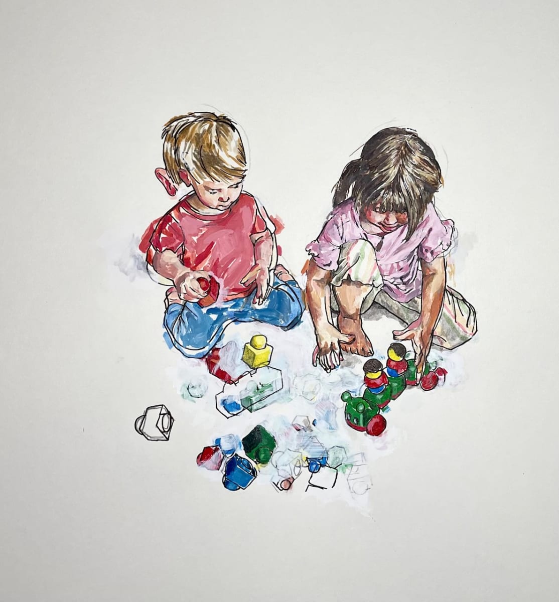 Sibs at Play by curtis bay 