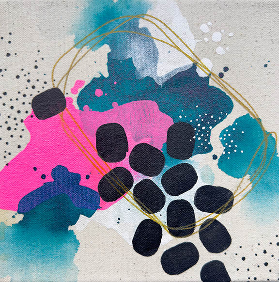 Stardust 2 by Nikki Braun  Image: 8 x 8 on Gallery Wrap Canvas
Price is unframed