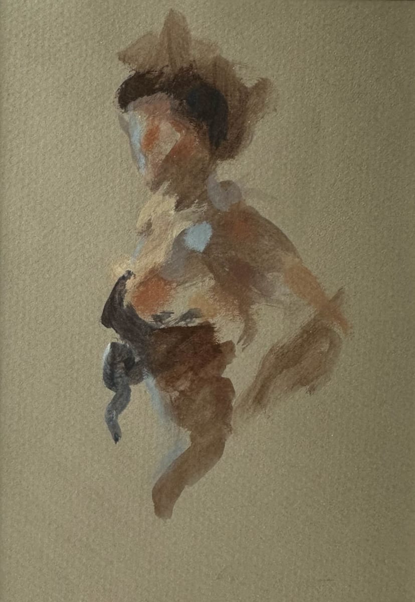 Dancer 1 by Lorna Herf  Image: The figure of a dancer, illuminated by morning light.