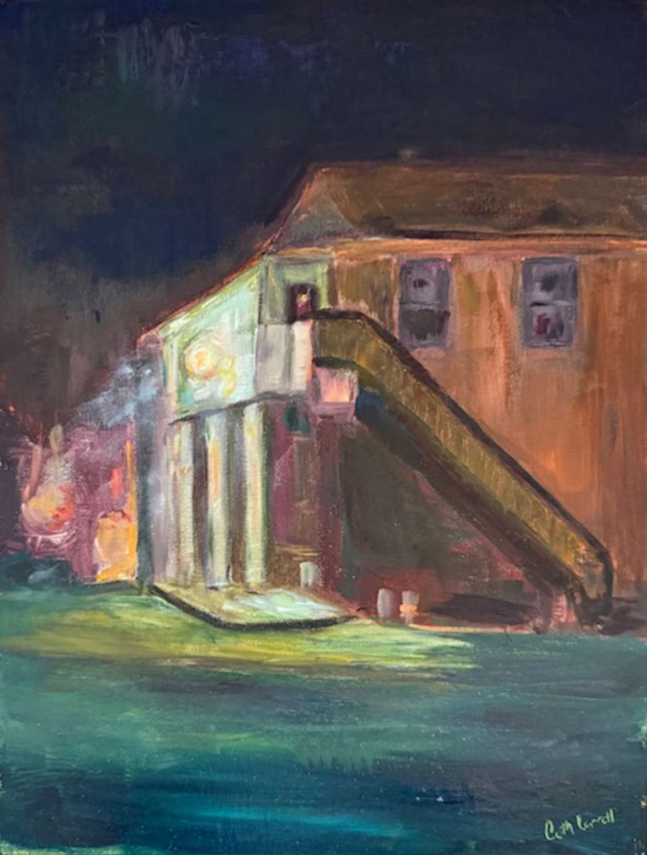 Night time in LaFox by Catherine Carroll Kolecki, Image 1.