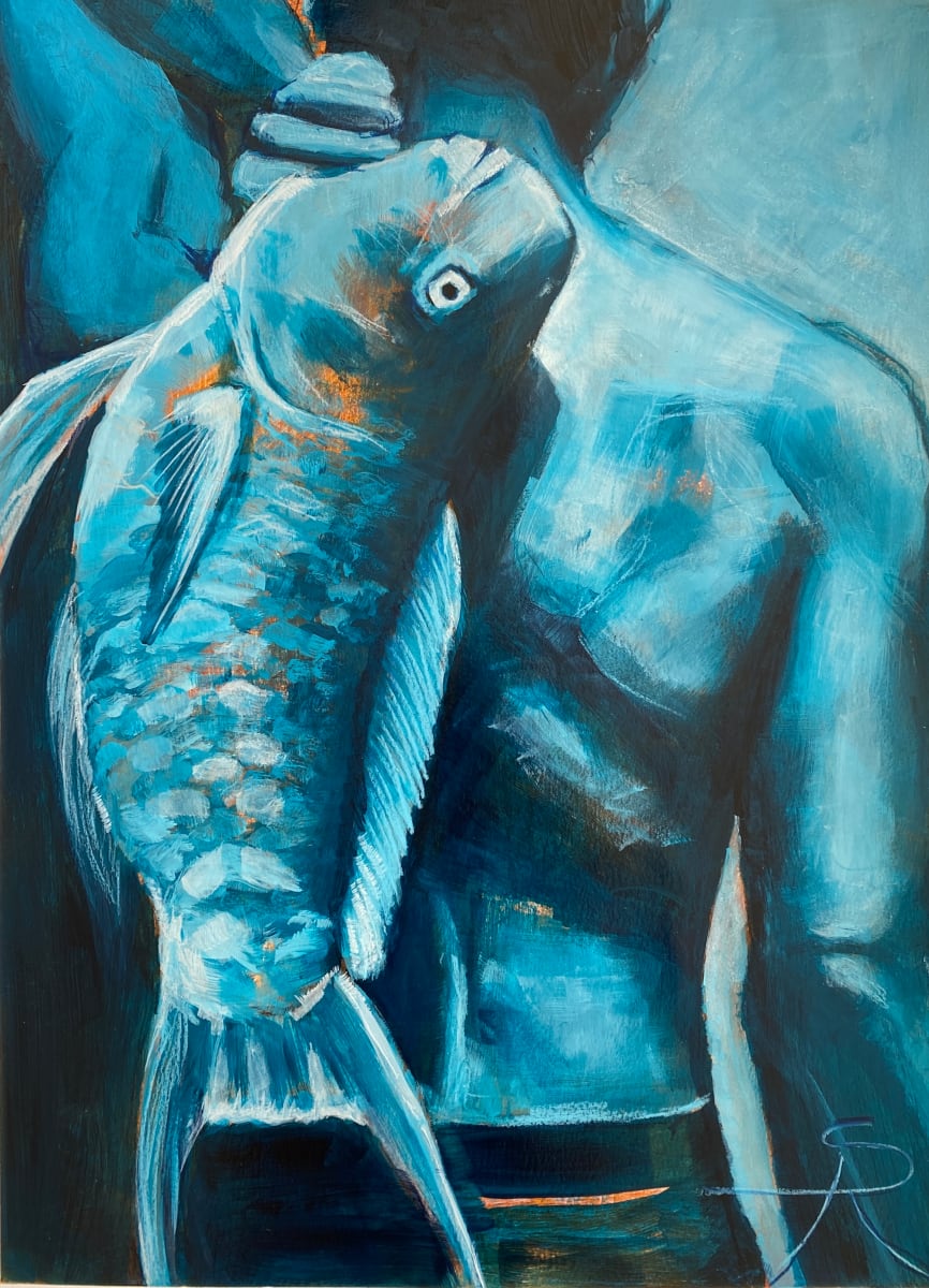 Blue Uhu Ekahi by Sabine Ronge 