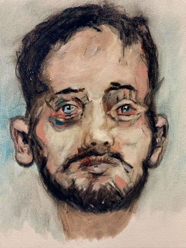 Man with Black Eye by Brian Huntress Artwork Archive