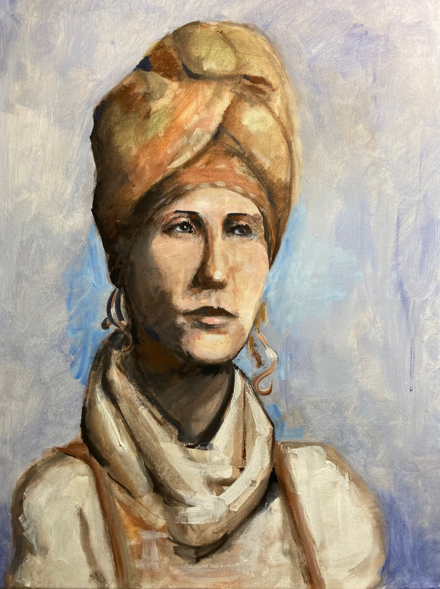 Woman with a Headdress by Brian Huntress 