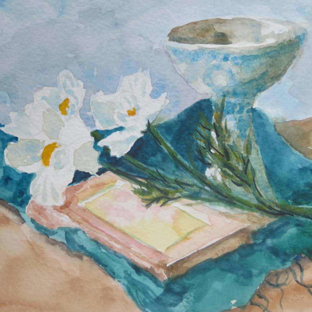 Goblet and Blossom by Honor Haase 