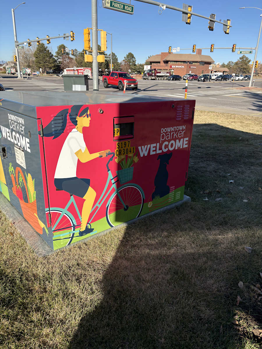 Utility Wrap - Welcome to Downtown Parker (Mainstreet & Parker Rd.) 