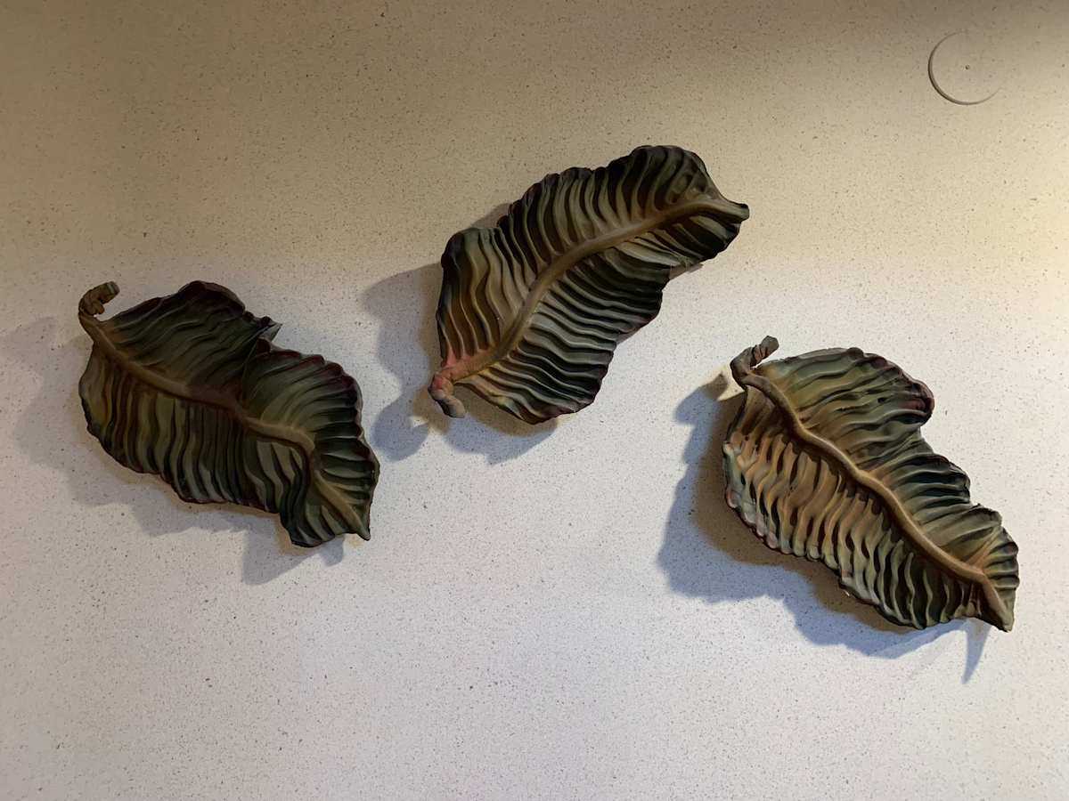 Ceramic Leaves by Mike Ricks, Image 1.