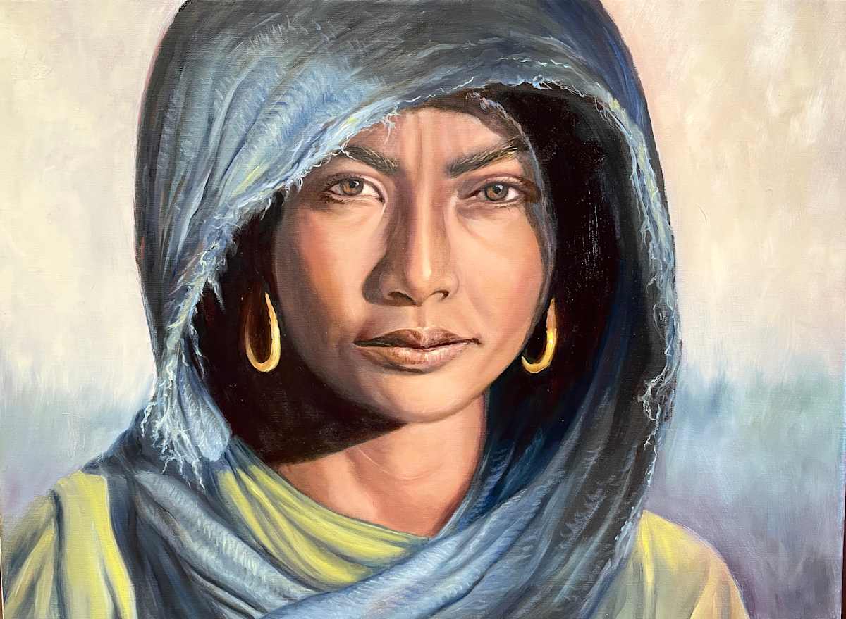 Blue Hood by Mary Jane Kindred 