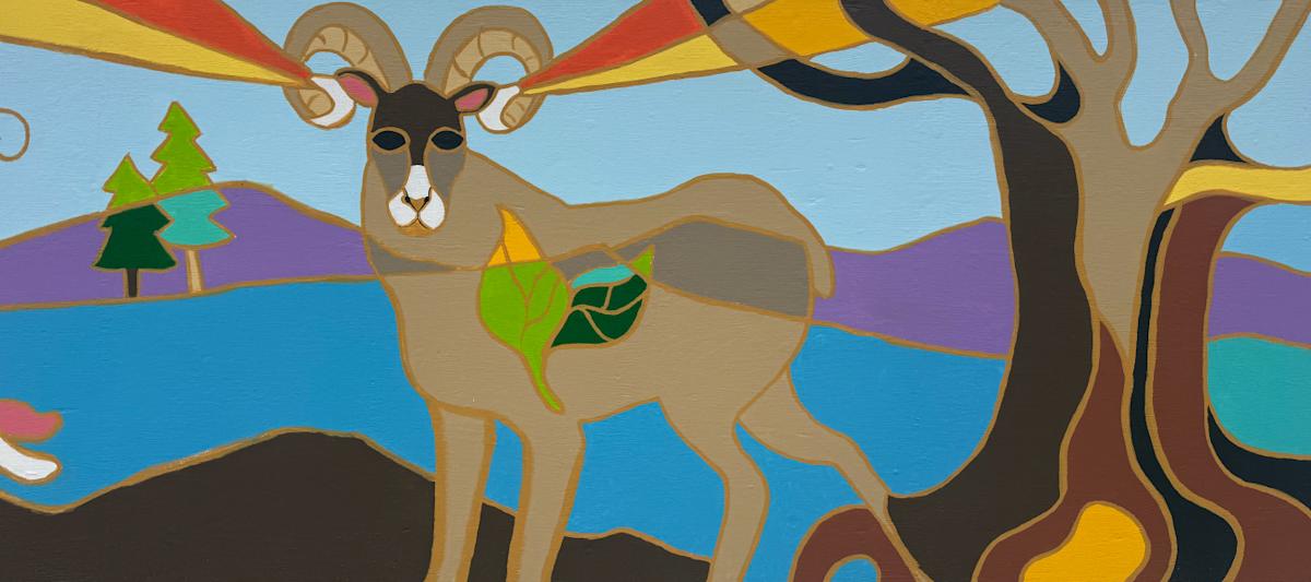 Lemon Gulch Trail Mural (Paint Parker Murals) by LDS Women's Conference  Image: Spanning an impressive 233 feet, this mural was designed by artist Janae Coy (pictured left of Cultural Director Carrie Glassburn), who incorporated themes of nature to represent the visual expression of neighborly love. After Coy outlined the design and color coded them by number, the mural came to life with the help of more than 175 women and girls from 13 congregations from The Church of Jesus Christ of Latter-Day Saints.