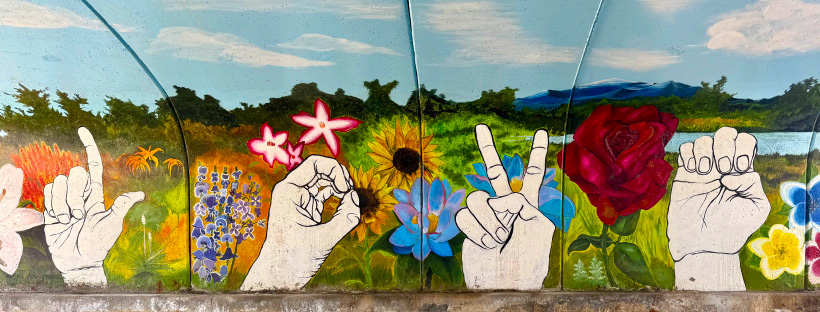 Love Other Mural (Paint Parker Murals) by Lutheran High School Art Students 