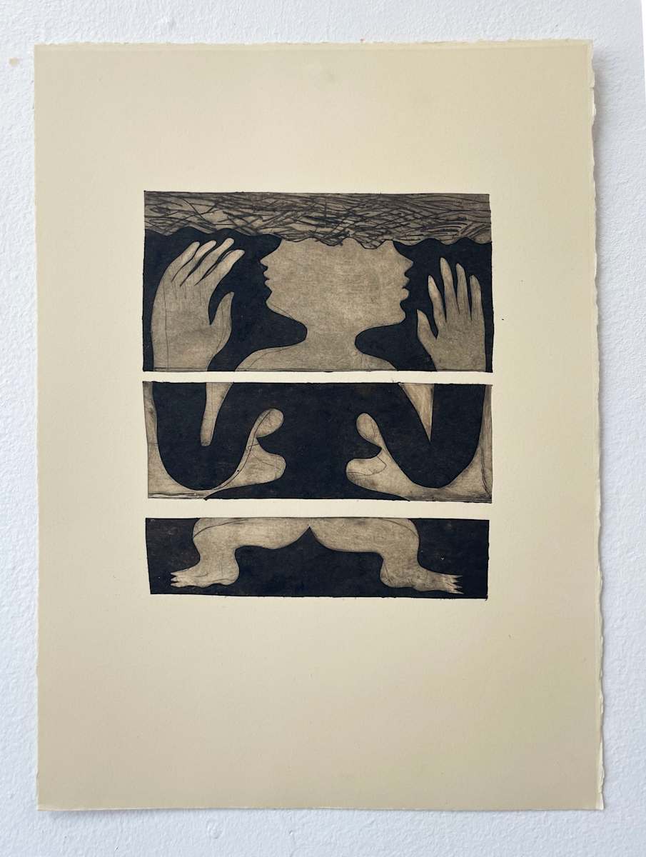 Exquisite Corpse (Black) by Rose Jaffe, Image 1.