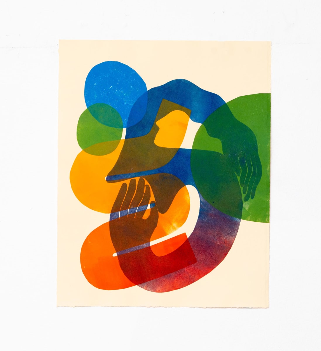 Blue Center Abstract by Rose Jaffe 