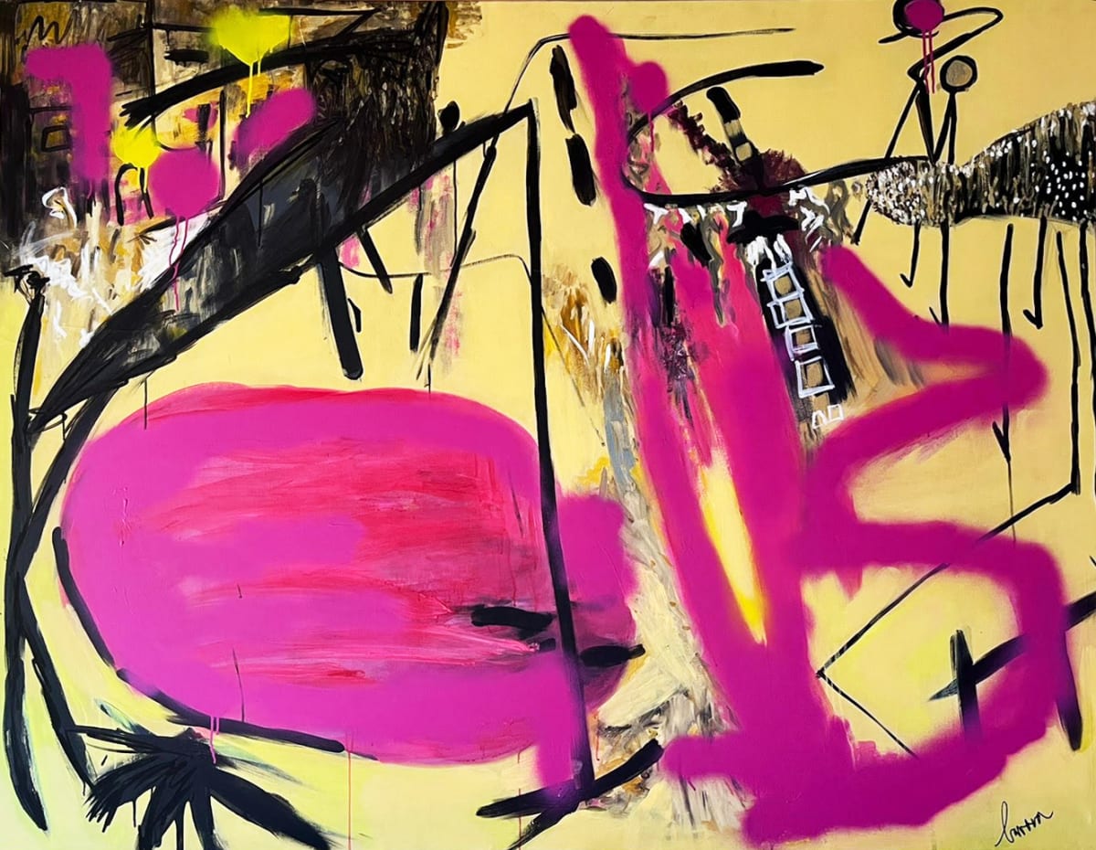Insectos by Fernanda Lavera  Image: This painting is made using oil, painted on canvas.