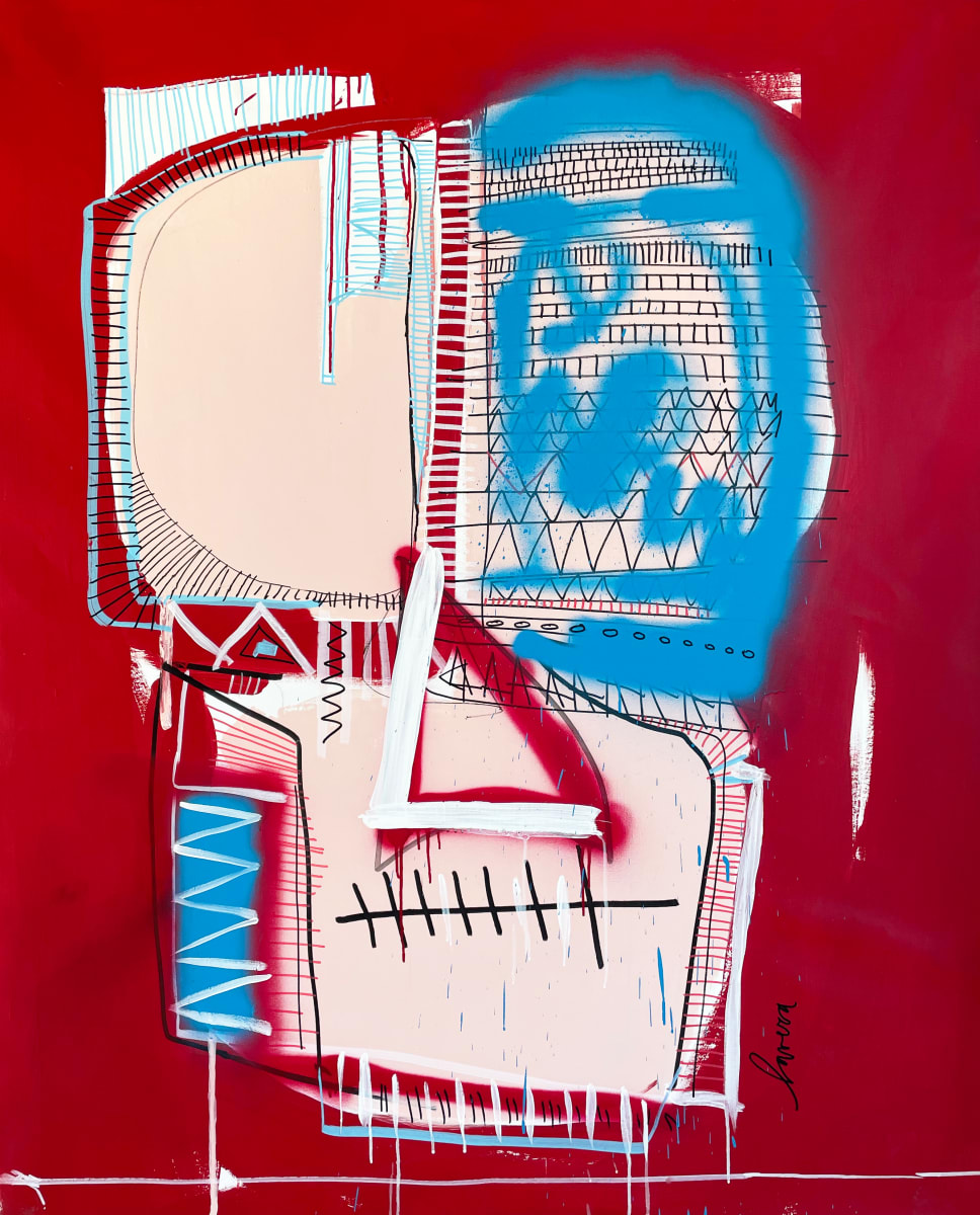 NY NY by Fernanda Lavera  Image: This painting is made using acrylic, aerosols and markers. Painted on canvas.