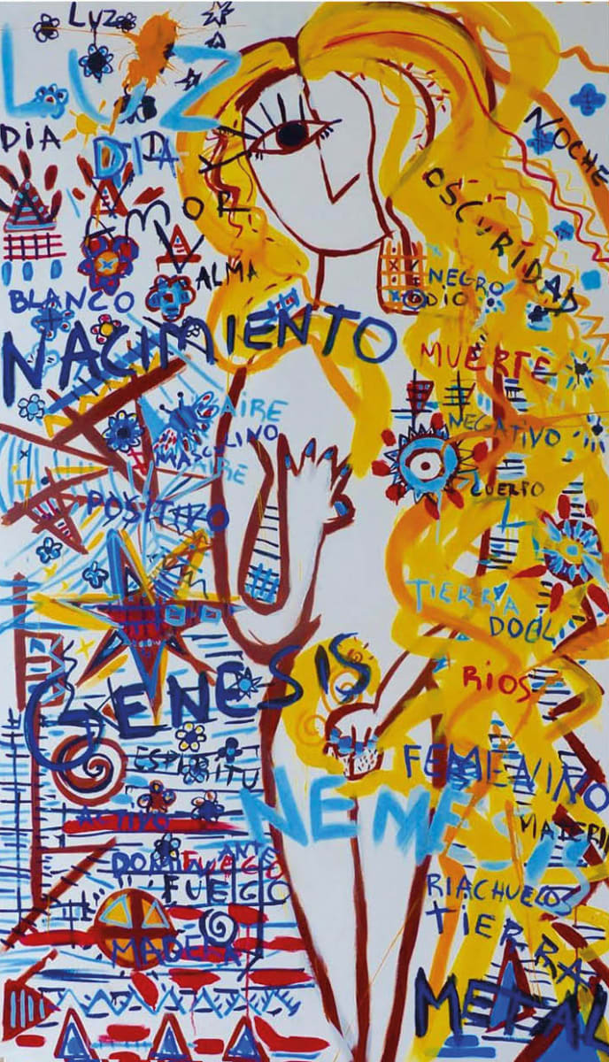 La Venus del Equilibrio by Fernanda Lavera  Image: This painting is made using acrylics, painted on canvas.