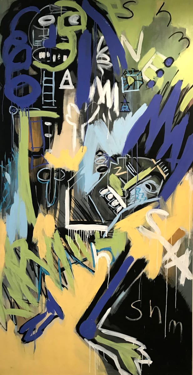 Luna Nueva by Fernanda Lavera  Image: This painting is made using oil, painted on canvas.