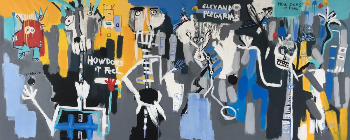 How does it feel by Fernanda Lavera  Image: This painting is made using oil and acrylics. Painted on canvas.