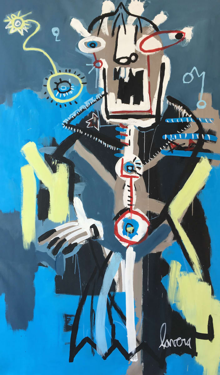 Ragnar by Fernanda Lavera  Image: This painting is made using oil and acrylics. Painted on canvas.

I must confess that nothing will make sense. Yet, this piece was inspired by the main character of the famous TV series “Vikings, Ragnar”.
Ragnar is stunning. I am not sure why, but I found him monstrous. 